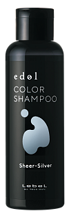 Шампунь-корректор цвета edol Color Shampoo Sheer Silver SS (пепельно-серебристый) 150мл